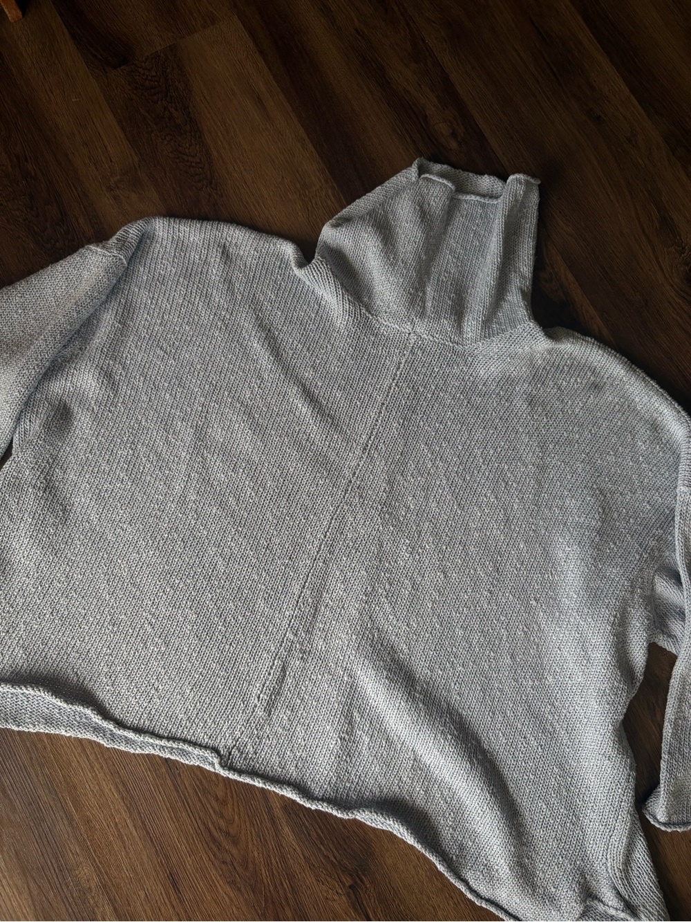 Eskandar Linen/Cotton Oversize Knit Sweater OS